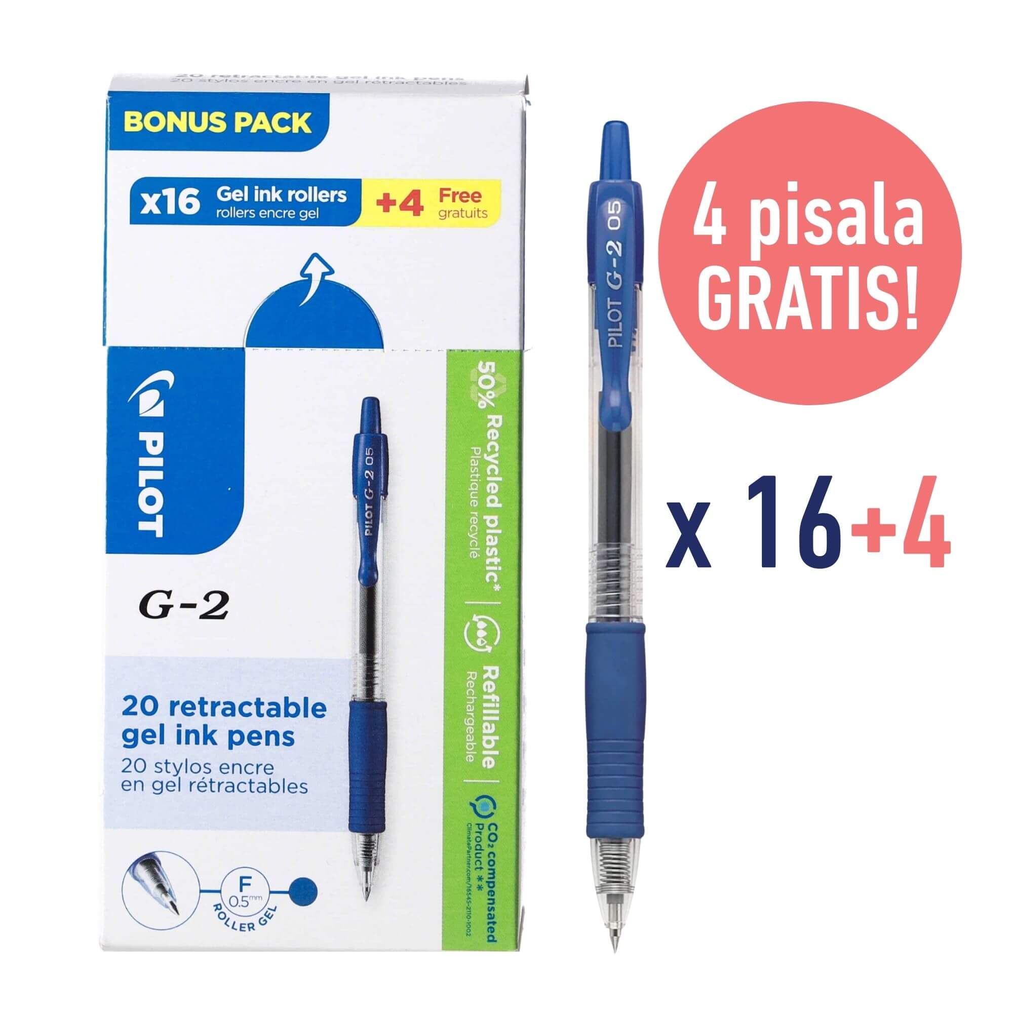 Roler Pilot BL-G2, darilno pakiranje: 16+4