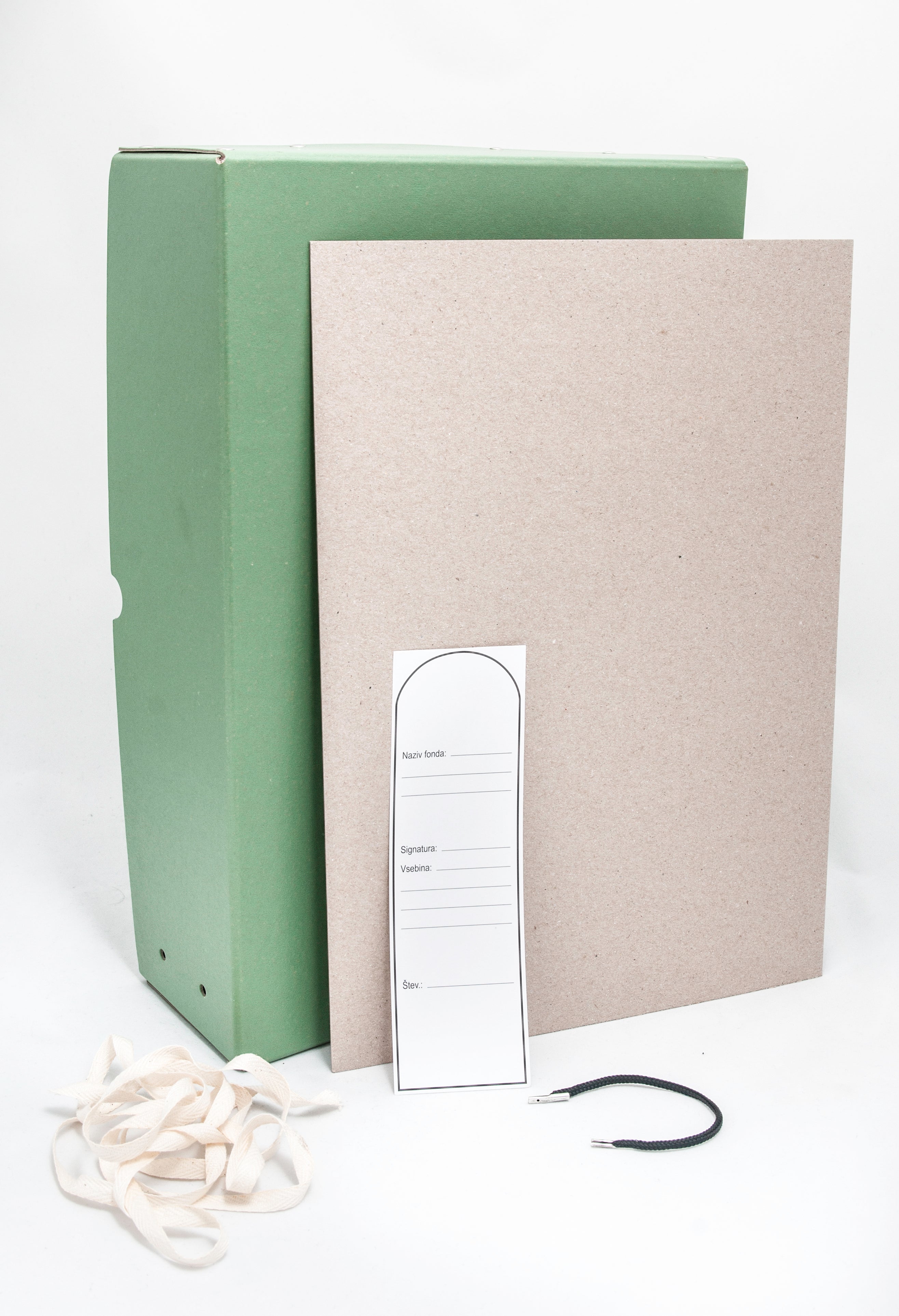 Škatla arhivska 380 x 270 x 100 mm, zelena