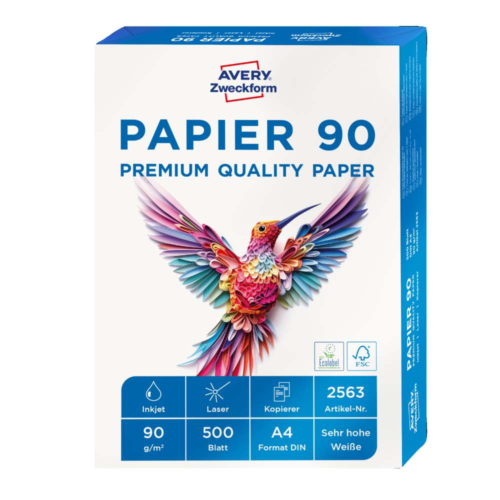 Papir bel večnamenski Avery Zweckform 2563 / 2566