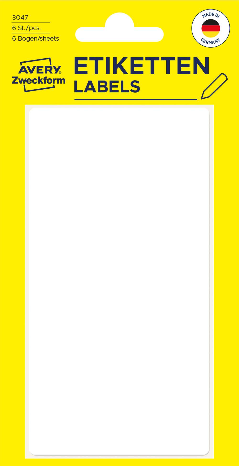 Etikete papirne bele za označevanje Avery Zweckform 3047, 98 x 51 mm