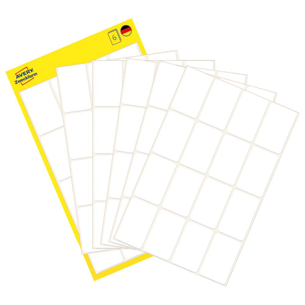 Etikete papirne bele za označevanje Avery Zweckform 3074, 29 x 18 mm