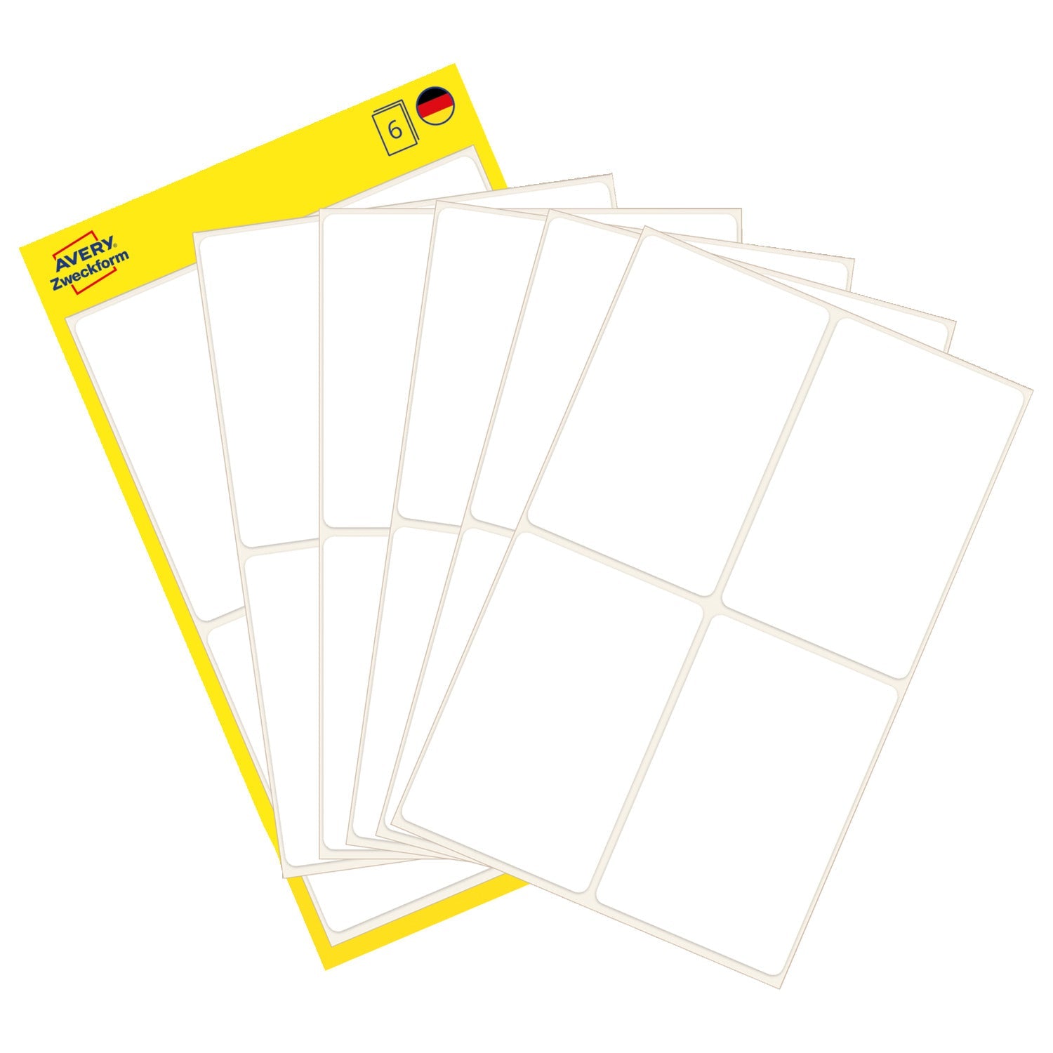 Etikete papirne bele za označevanje Avery Zweckform 3087, 54 x 35 mm