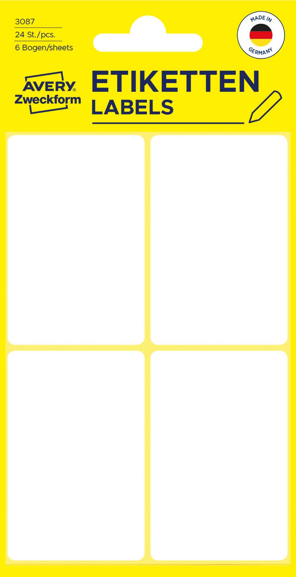 Etikete papirne bele za označevanje Avery Zweckform 3087, 54 x 35 mm