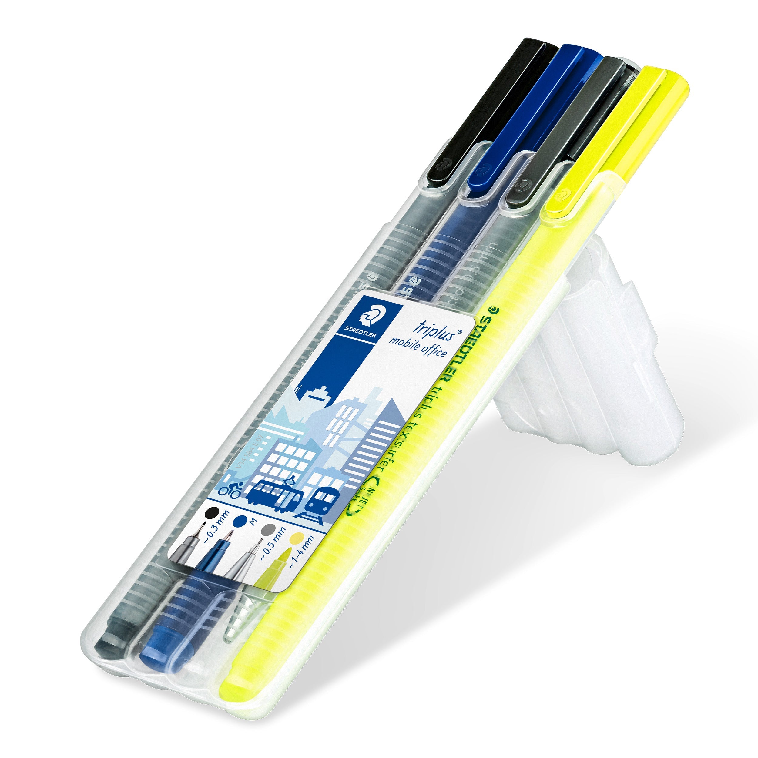 Flomastri Staedtler 34 SB4 Triplus, set