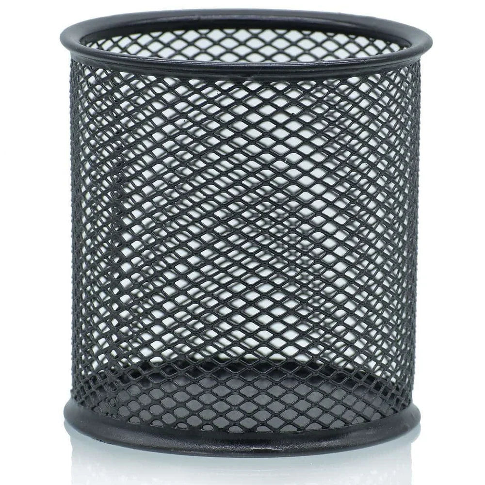 Lonček za pisala JS-802, 9x10 cm, črn