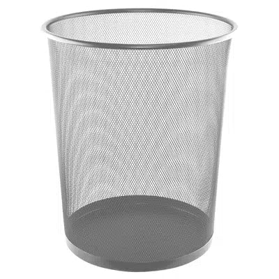 Koš za smeti Landa LD01-159, kovinski, valj, srebrn