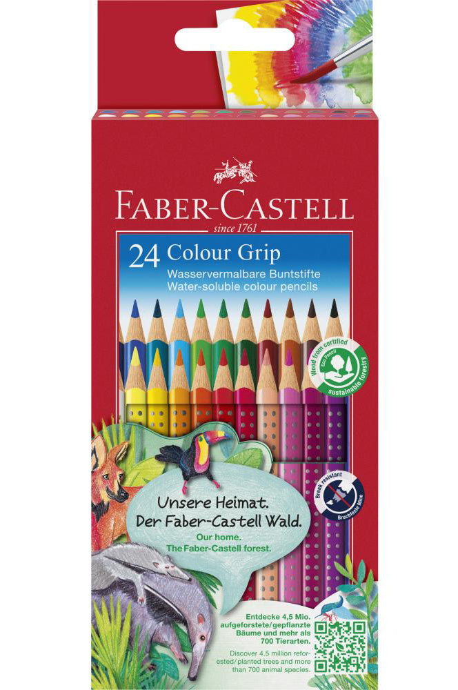 Barvice Faber-Castell 112412/112412 Grip, kartonasta škatla