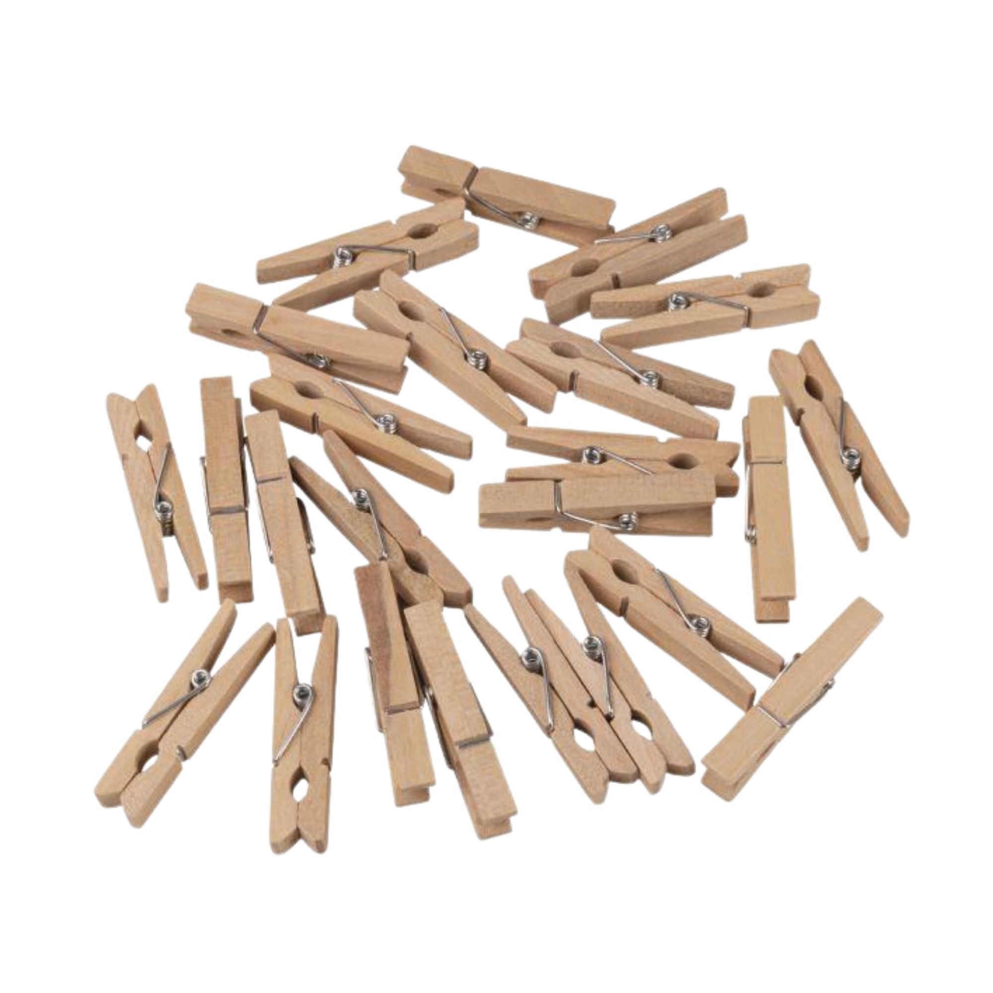 Ščipalke lesene Rayher, natur