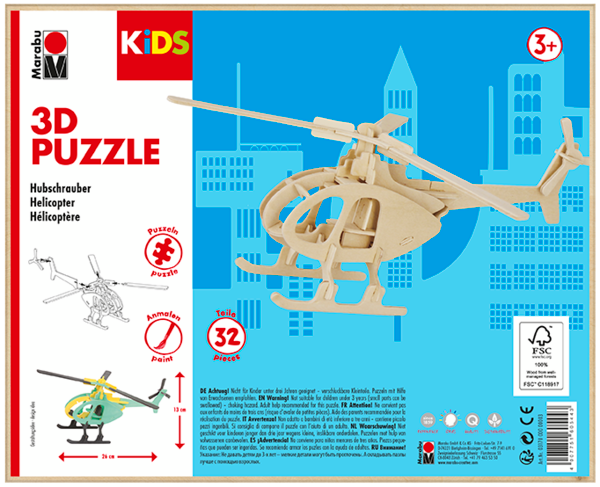Marabu KiDS 3D Puzzle Helikopter