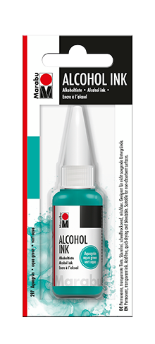 Črnilo Marabu Alcohol Ink, na alkoholni osnovi, vodno zelena 297, 20 ml