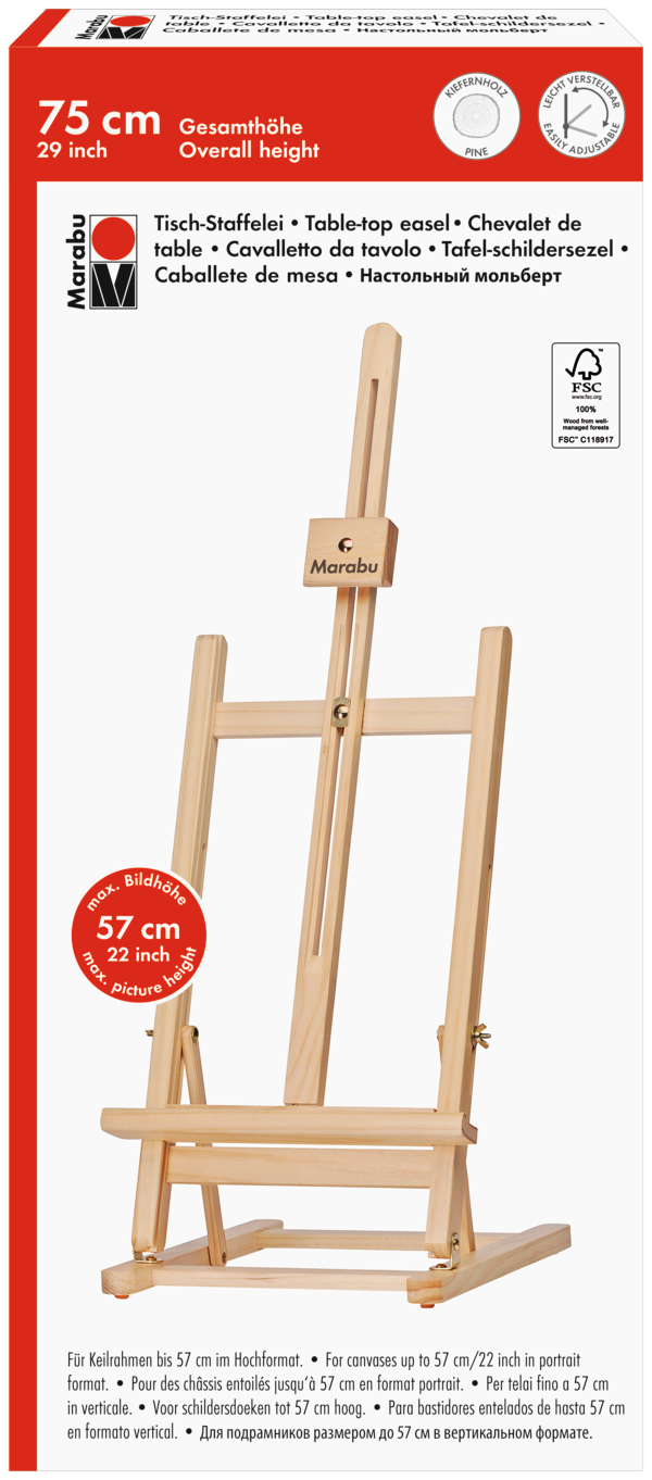 Slikarsko stojalo Marabu namizno, 75 cm