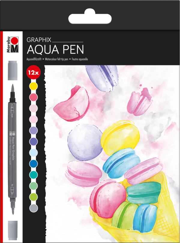 Marker Marabu Aqua Pen Graphix, seti