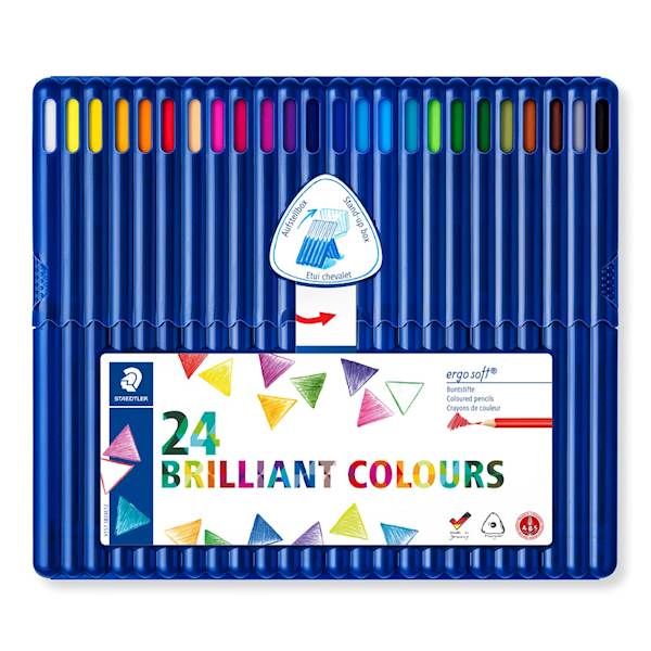 Barvice Staedtler Ergosoft 157, PVC stojalo