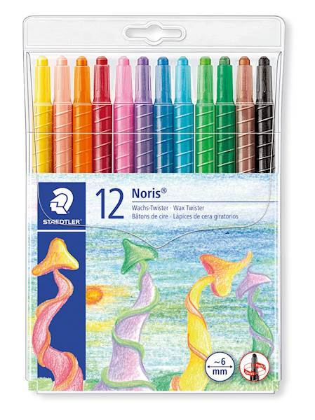 Voščenke Staedtler 221 NWP12 Twister, v ohišju, 12/1