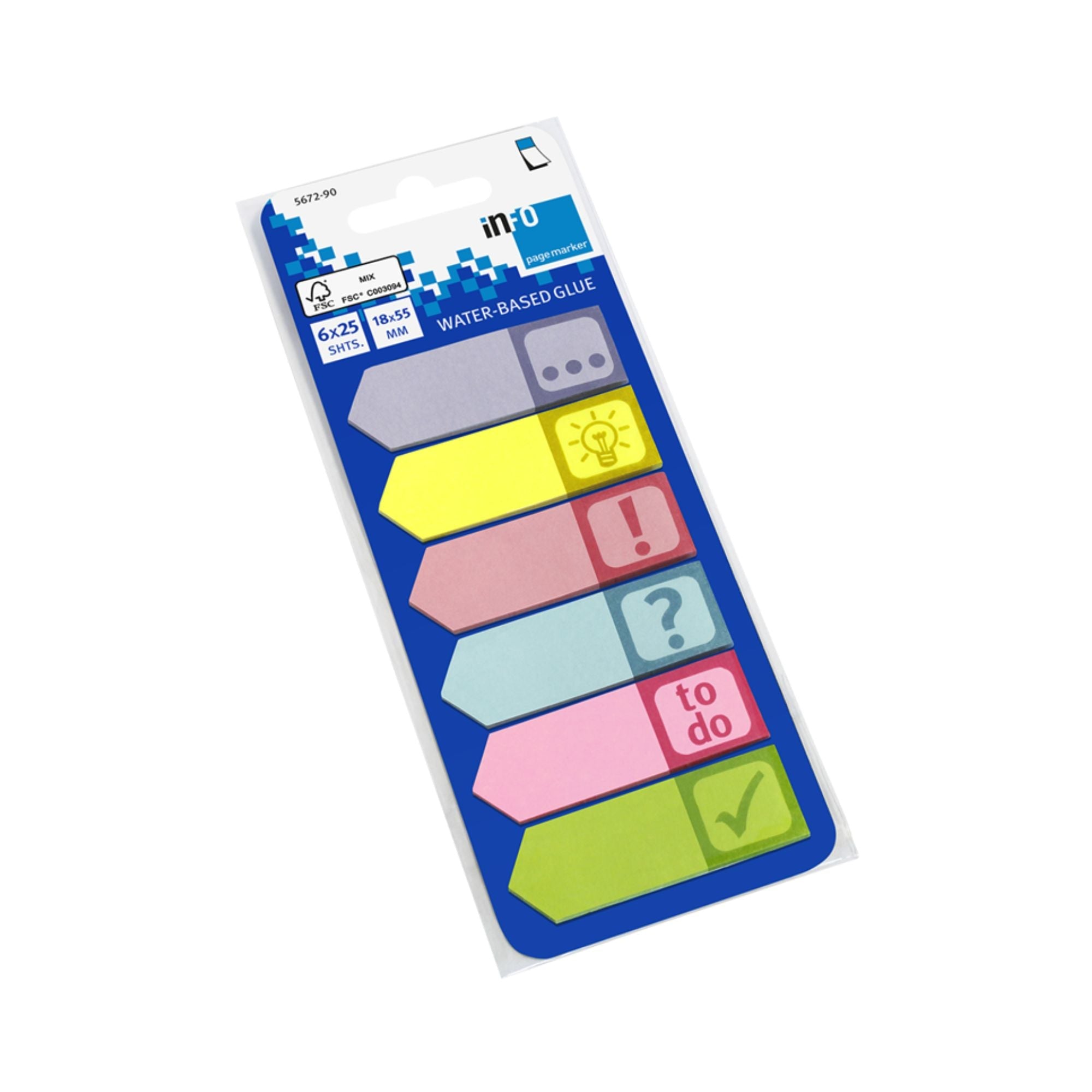 Označevalci samolepilni Info 5672, 18 x 55 mm