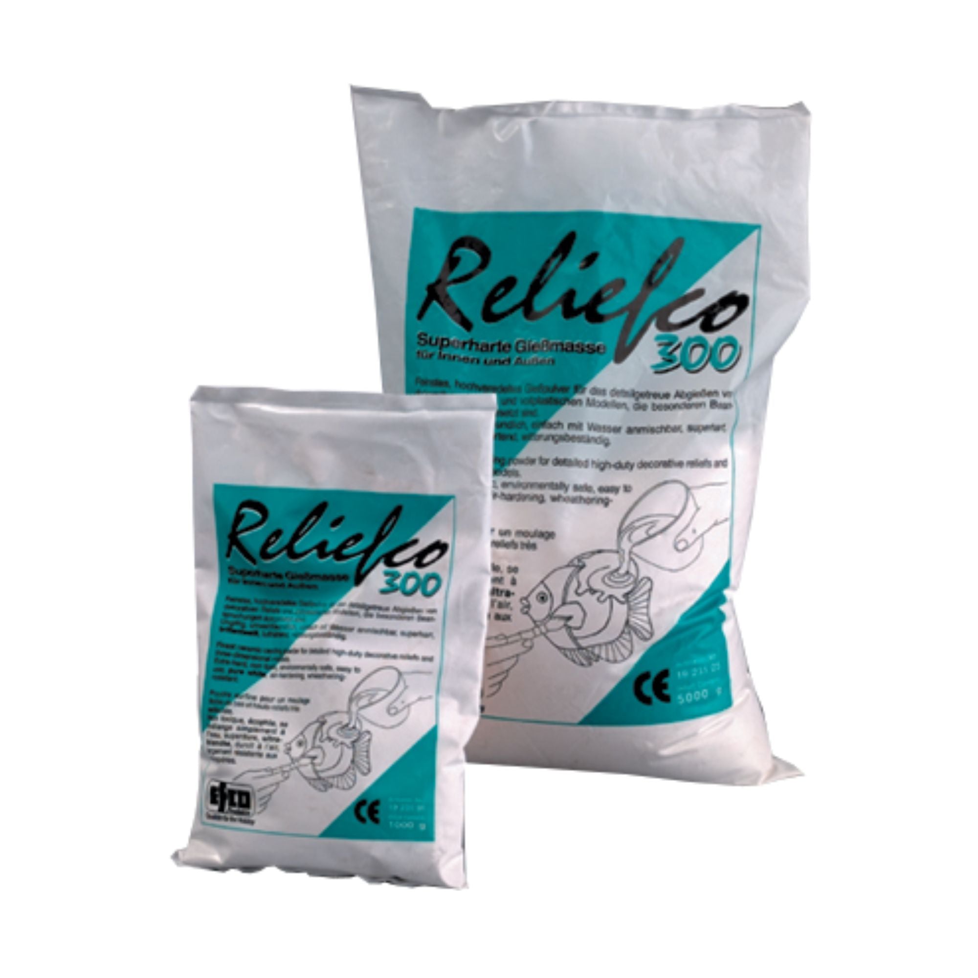 Prah za vlivanje keramični Reliefco 300 H19 231, bel