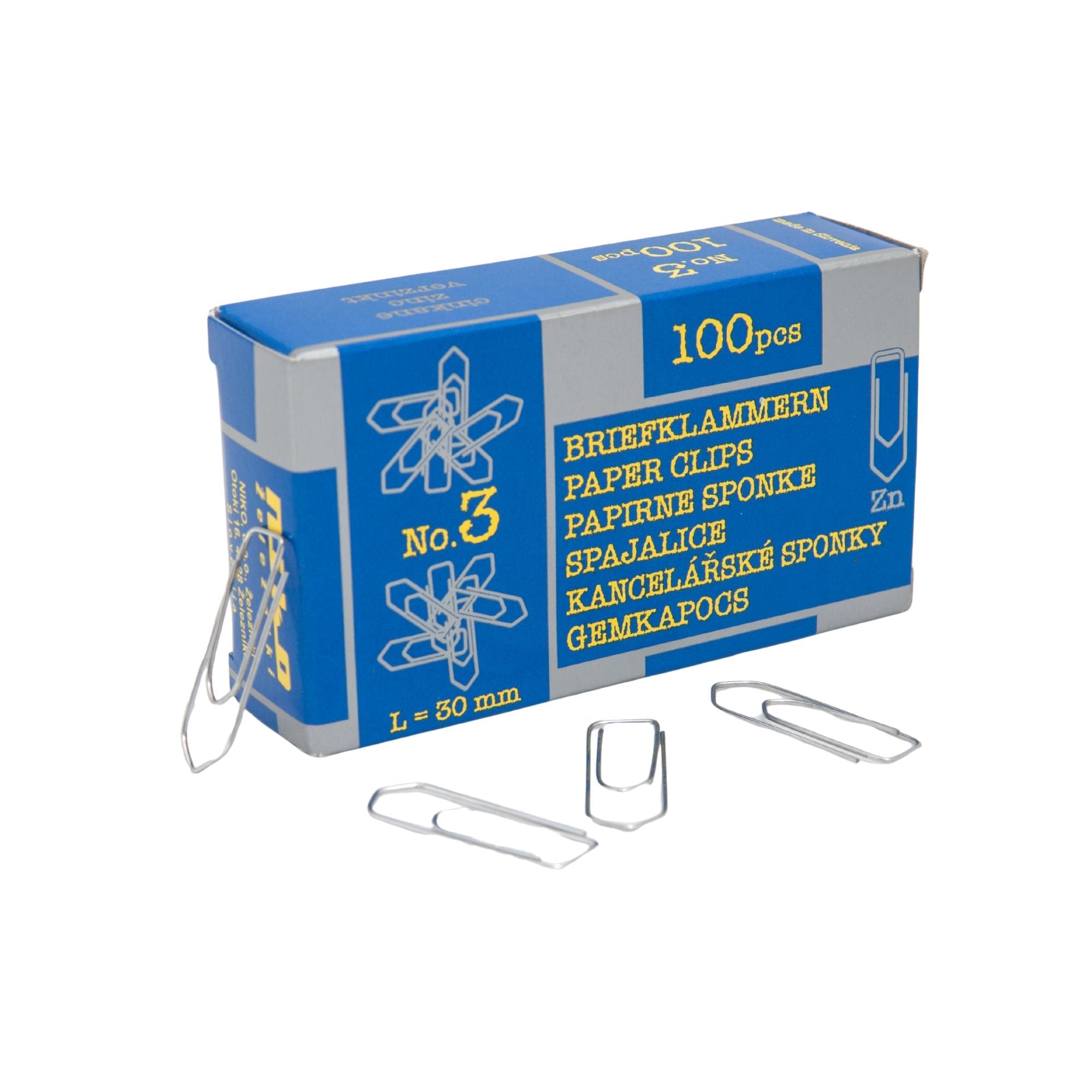 Sponke papirne Niko št.3, 30 mm, 100/1