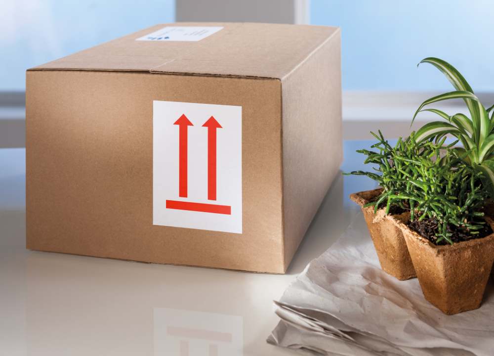 Etikete rdeče opozorilne s simboli Avery Zweckform 7250, 74 x 100 mm