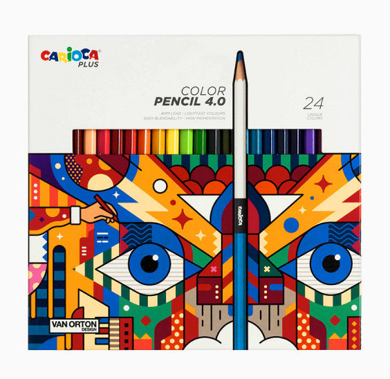 Barvice Carioca Plus 45201/45203, šestkotne, kartonasta škatla