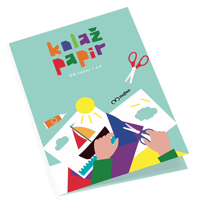 Papir kolaž Muflon A3/A4 775117/775118, 20 listov