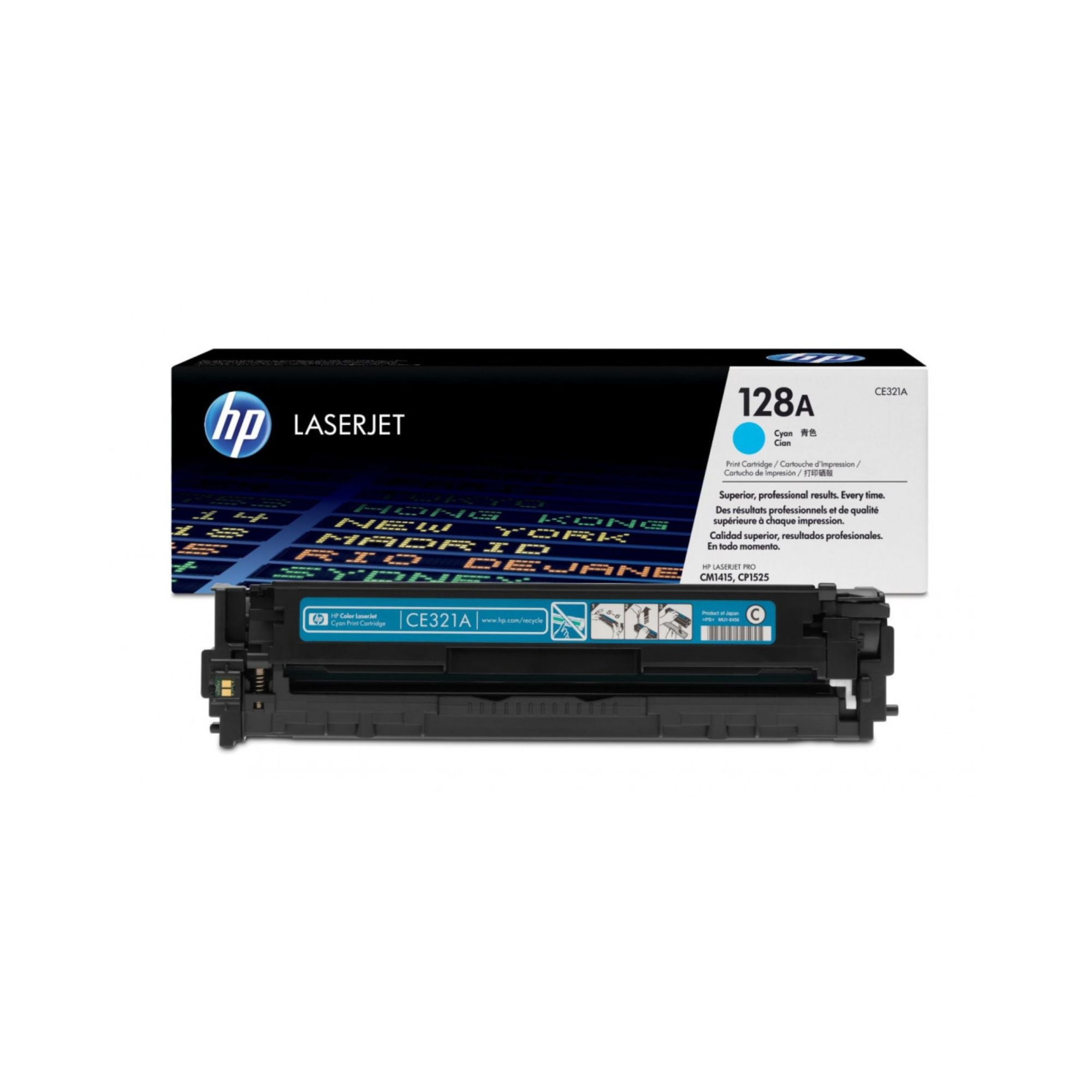 Toner HP CE321A, cyan moder