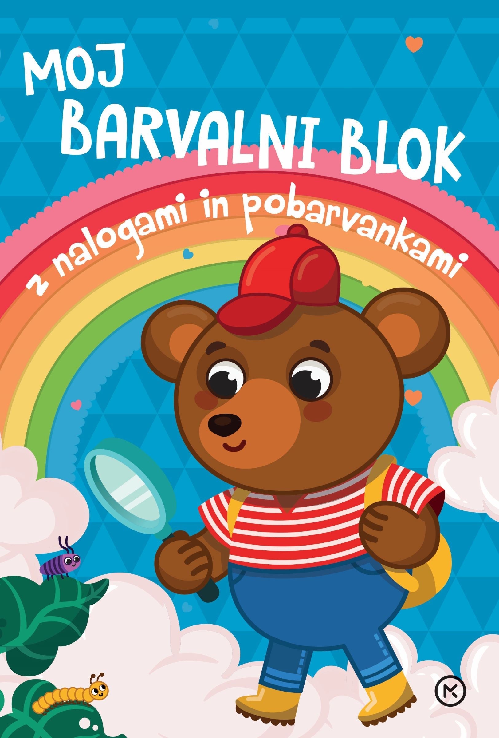 Moj barvalni blok Medvedek z nalogami in pobarvankami