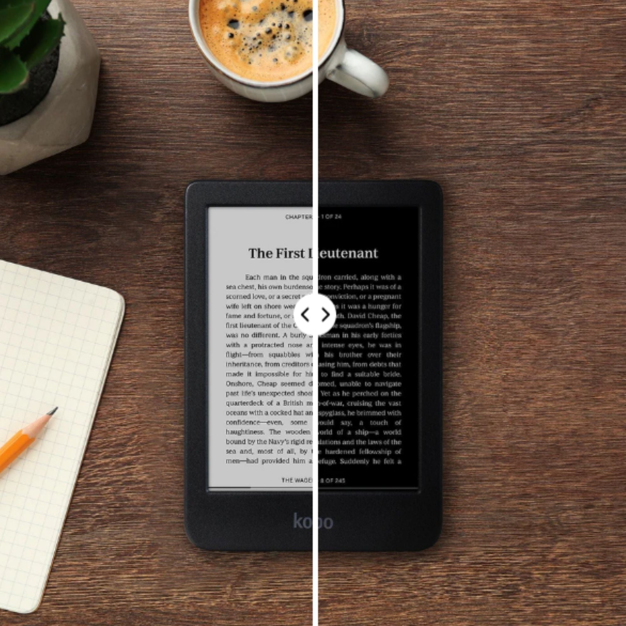E-bralnik Kobo Clara Black & White 16GB