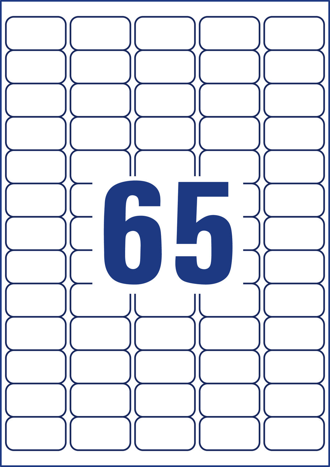 Etikete polietilenske bele izjemno odporne Avery Zweckform B7651-50, 38 x 21 mm