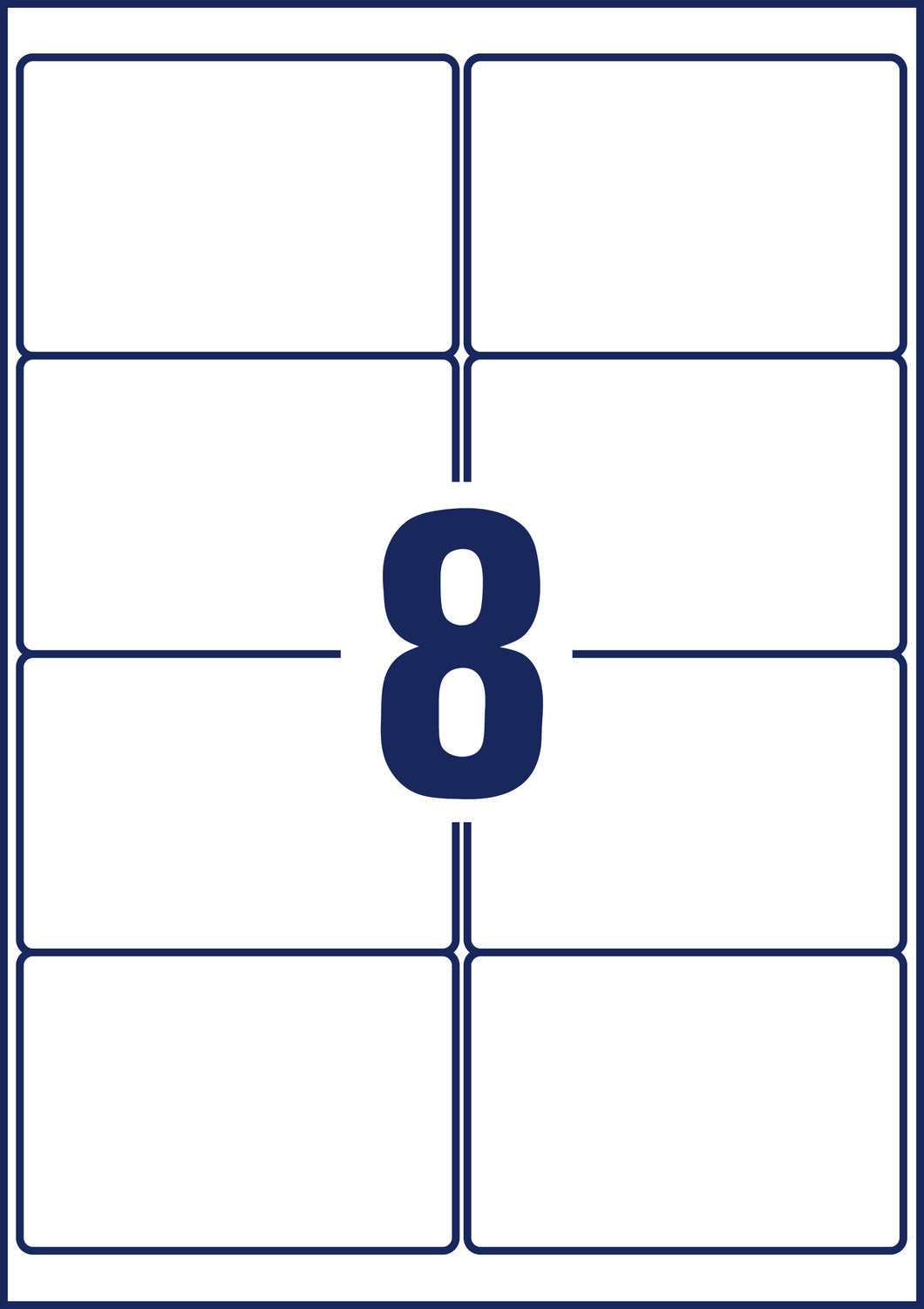 Etikete papirne bele za zamrzovalnike Avery Zweckform L7976-20, 99,1 x 67,7 mm