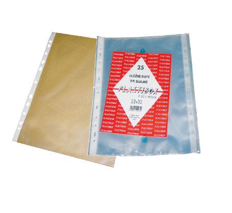 Mapa vložna PP A4 Plastibor 12950, 130 mic, sijaj