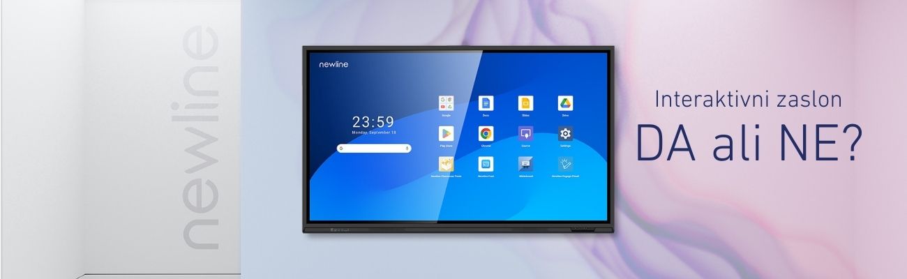 Zadržki in zmote glede interaktivnih zaslonov