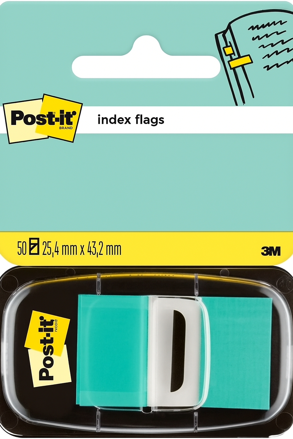 Označevalci samolepilni Post-it 680, 25,4 x 43,2 mm, 50/1