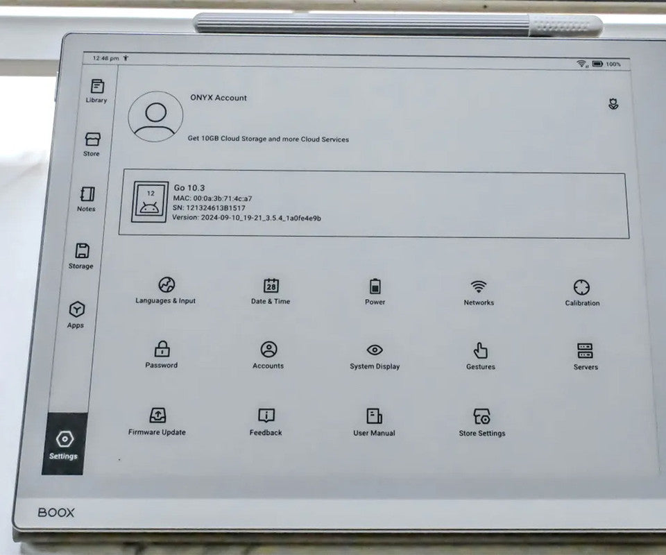 E-bralnik Boox Go 10.3 Gen II Lumi