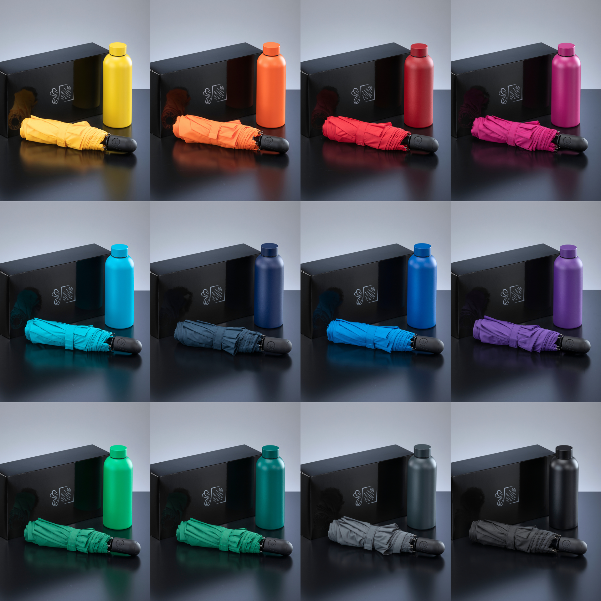 Dežnik Cambridge & steklenica Termo Nordic