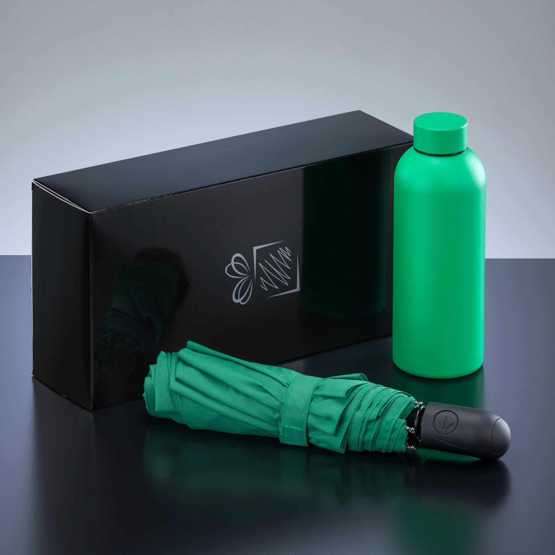 Dežnik Cambridge & steklenica Termo Nordic