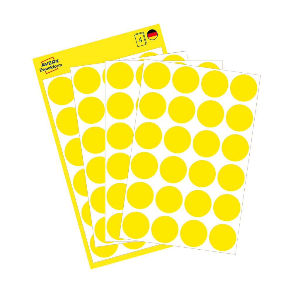 Etikete papirne barvne okrogle markirne Avery Zweckform