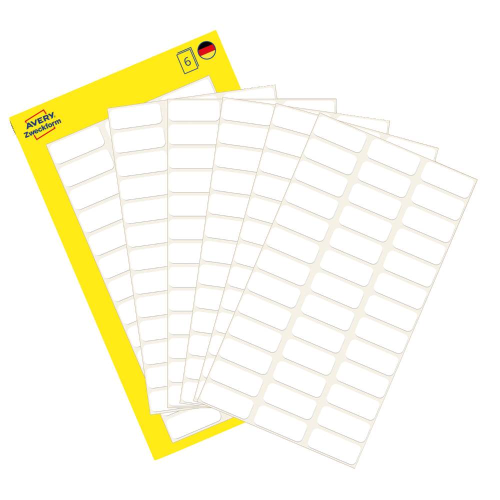 Etikete papirne bele za označevanje Avery Zweckform 3073, 20 x 8 mm