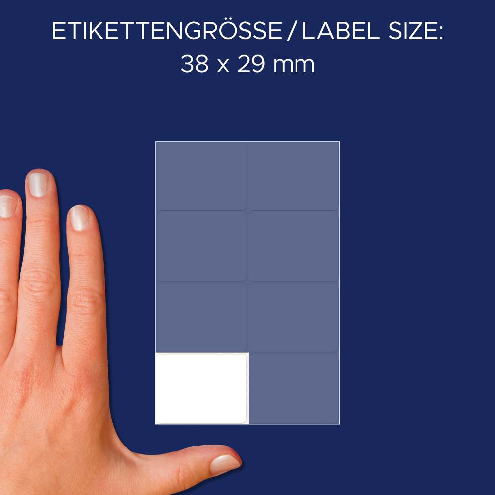 Etikete papirne bele za označevanje Avery Zweckform 3078, 38 x 29 mm