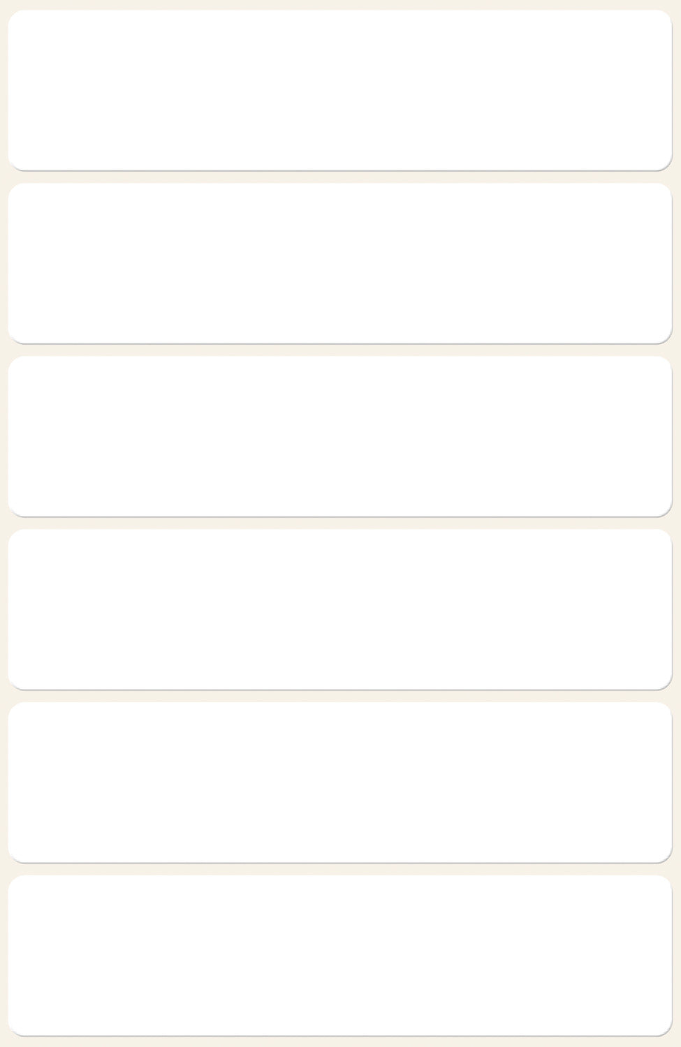 Etikete papirne bele za označevanje Avery Zweckform 3080, 76 x 19 mm