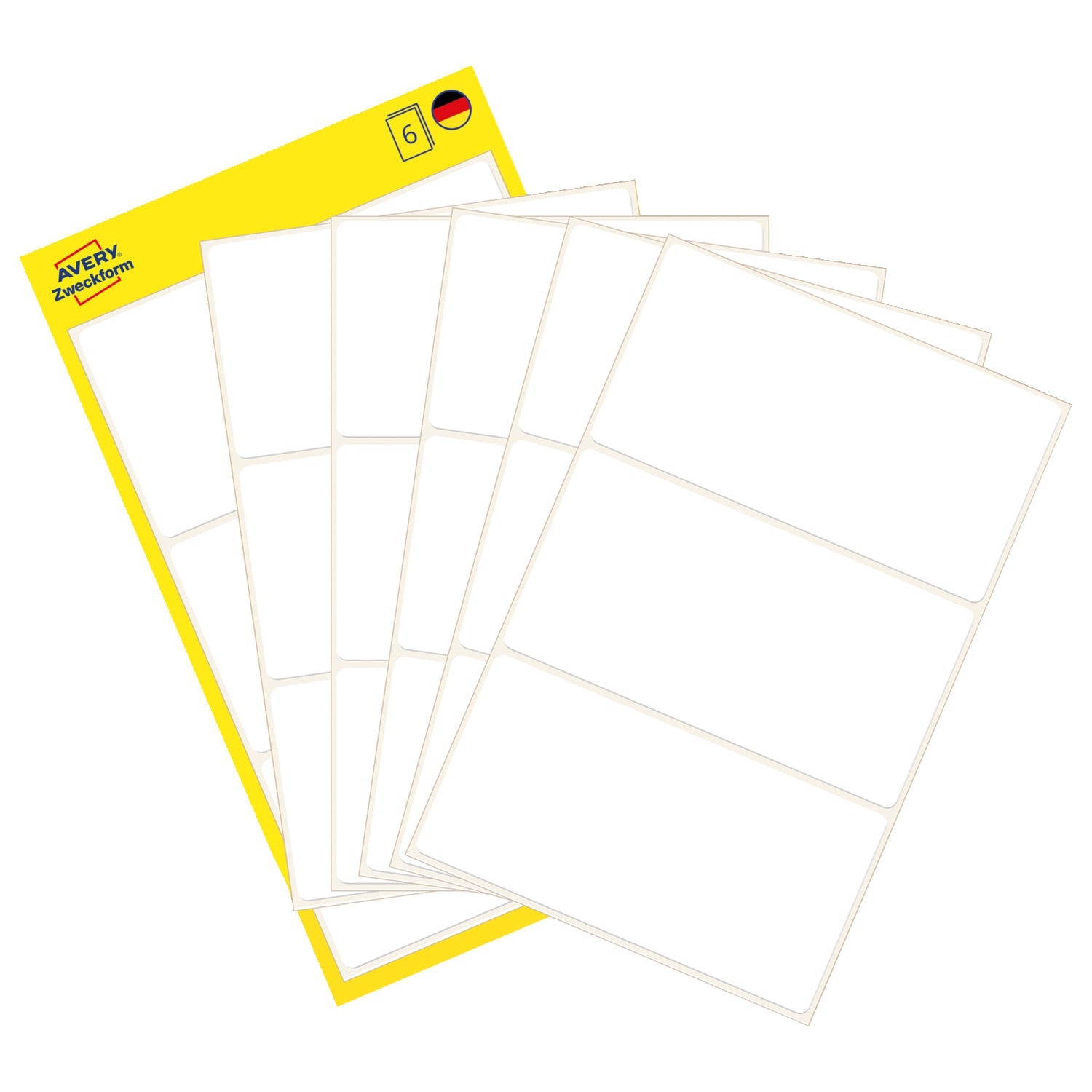 Etikete papirne bele za označevanje Avery Zweckform 3081, 76 x 39 mm