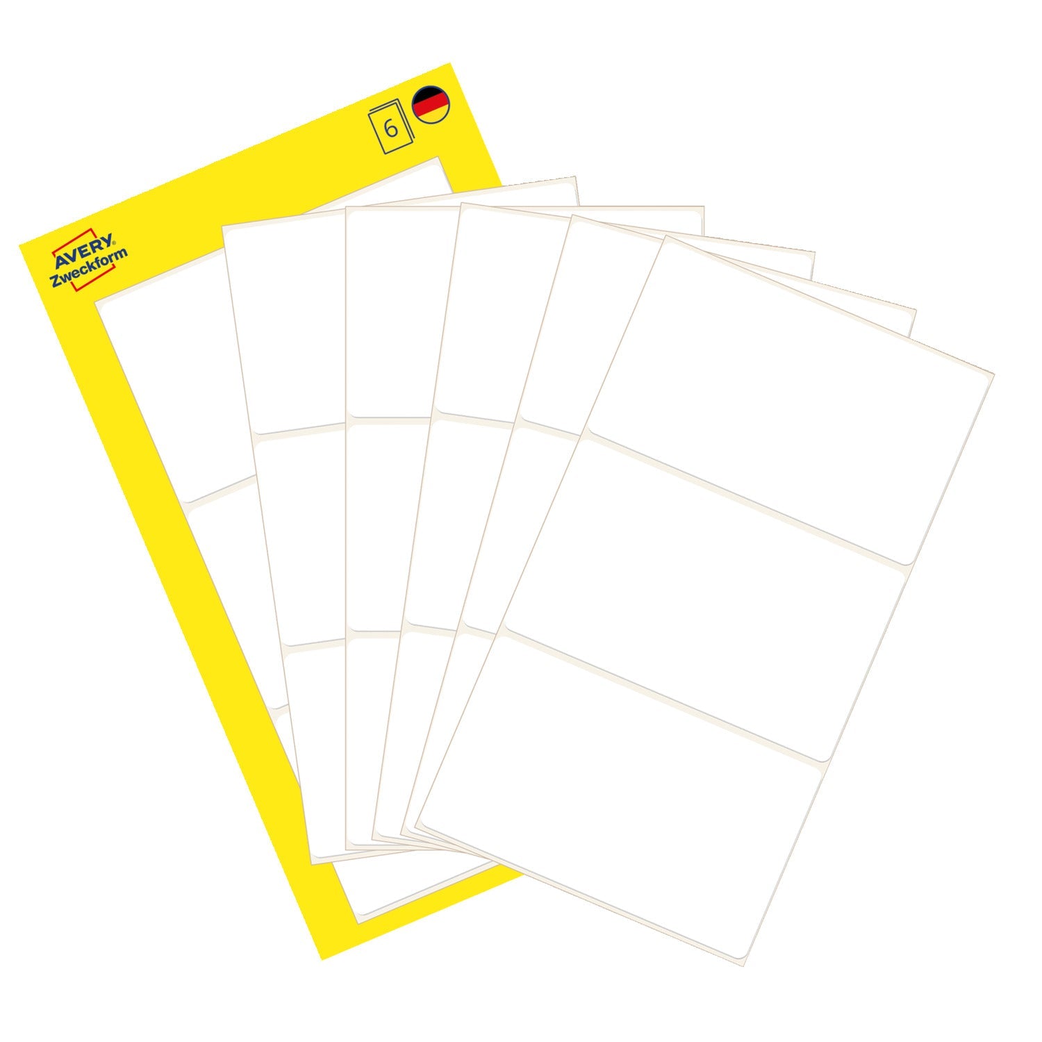 Etikete papirne bele za označevanje Avery Zweckform 3084, 66 x38 mm