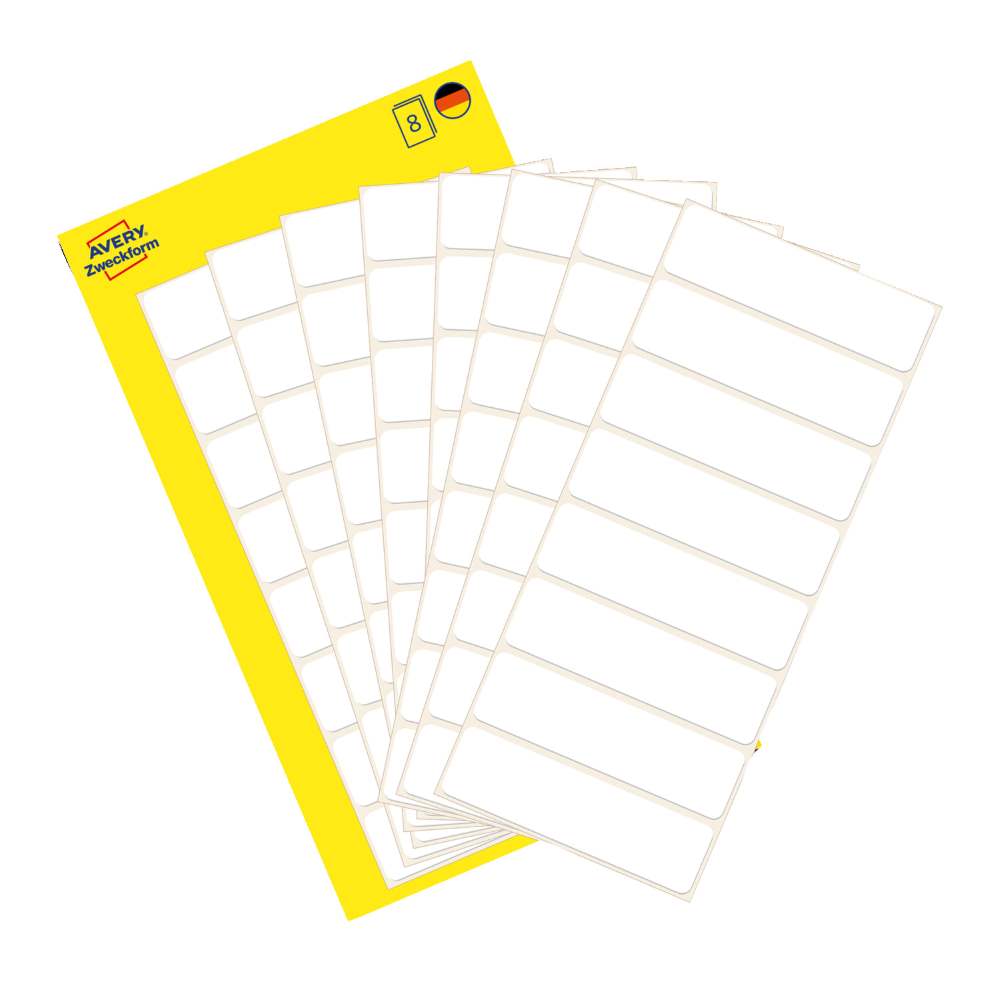 Etikete papirne bele za označevanje Avery Zweckform 3086, 50 x 15 mm