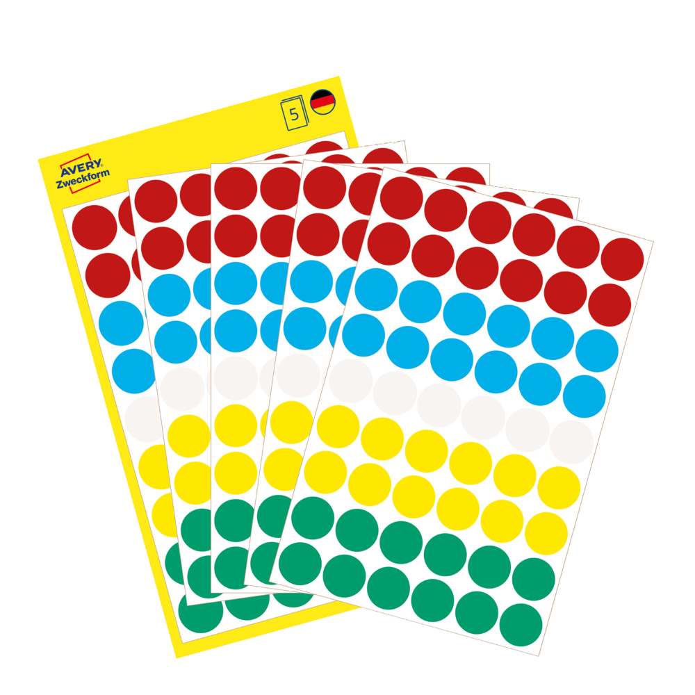 Etikete papirne okrogle markirne Avery Zweckform
