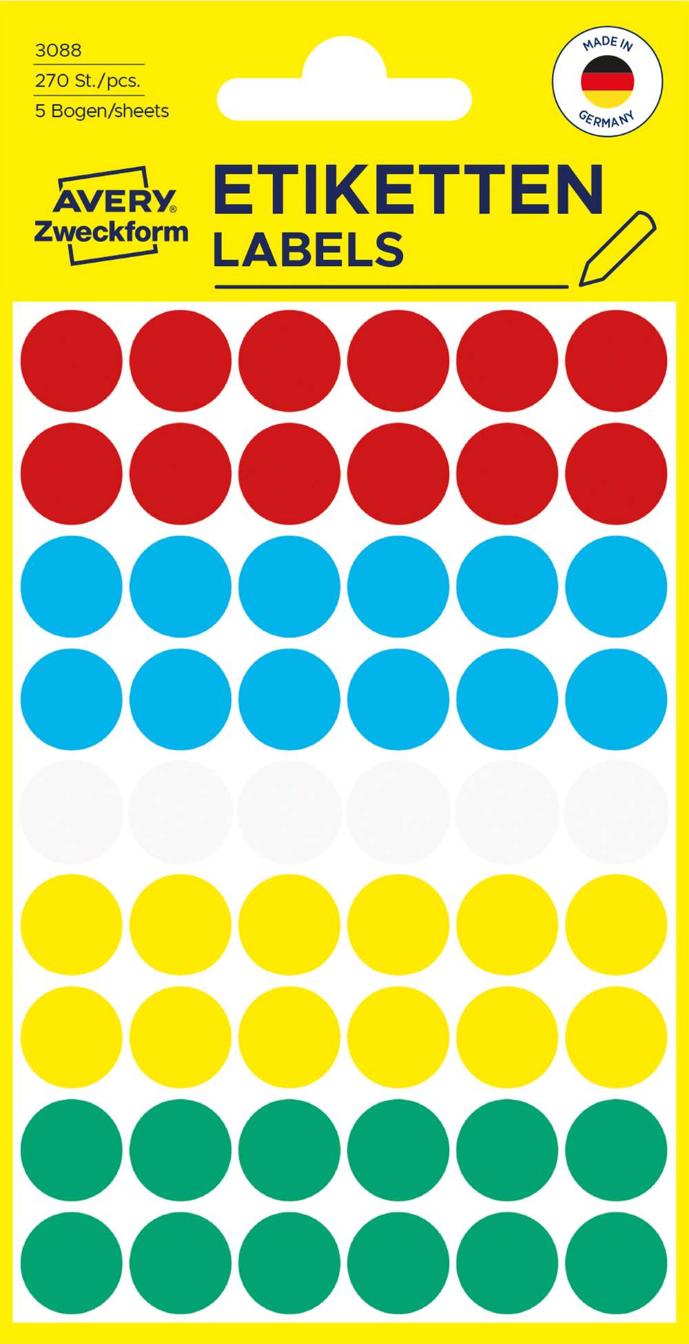 Etikete papirne okrogle markirne Avery Zweckform