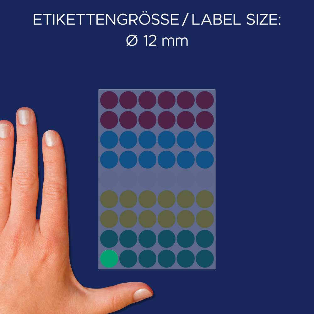 Etikete papirne okrogle markirne Avery Zweckform