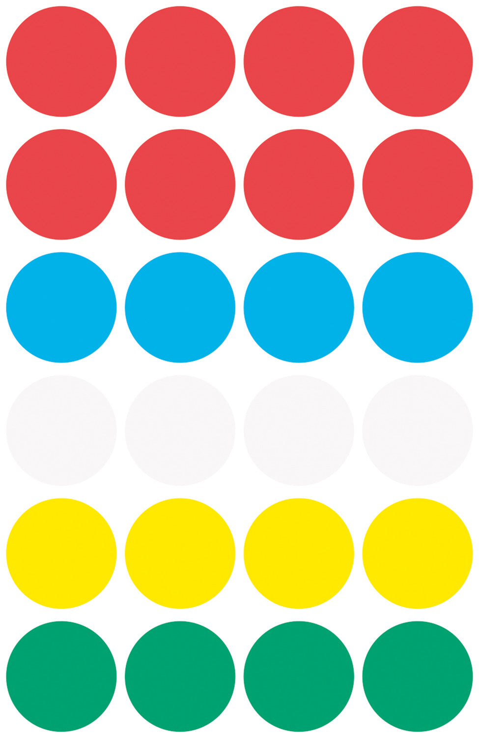 Etikete papirne večbarvne okrogle markirne Avery Zweckform 3089