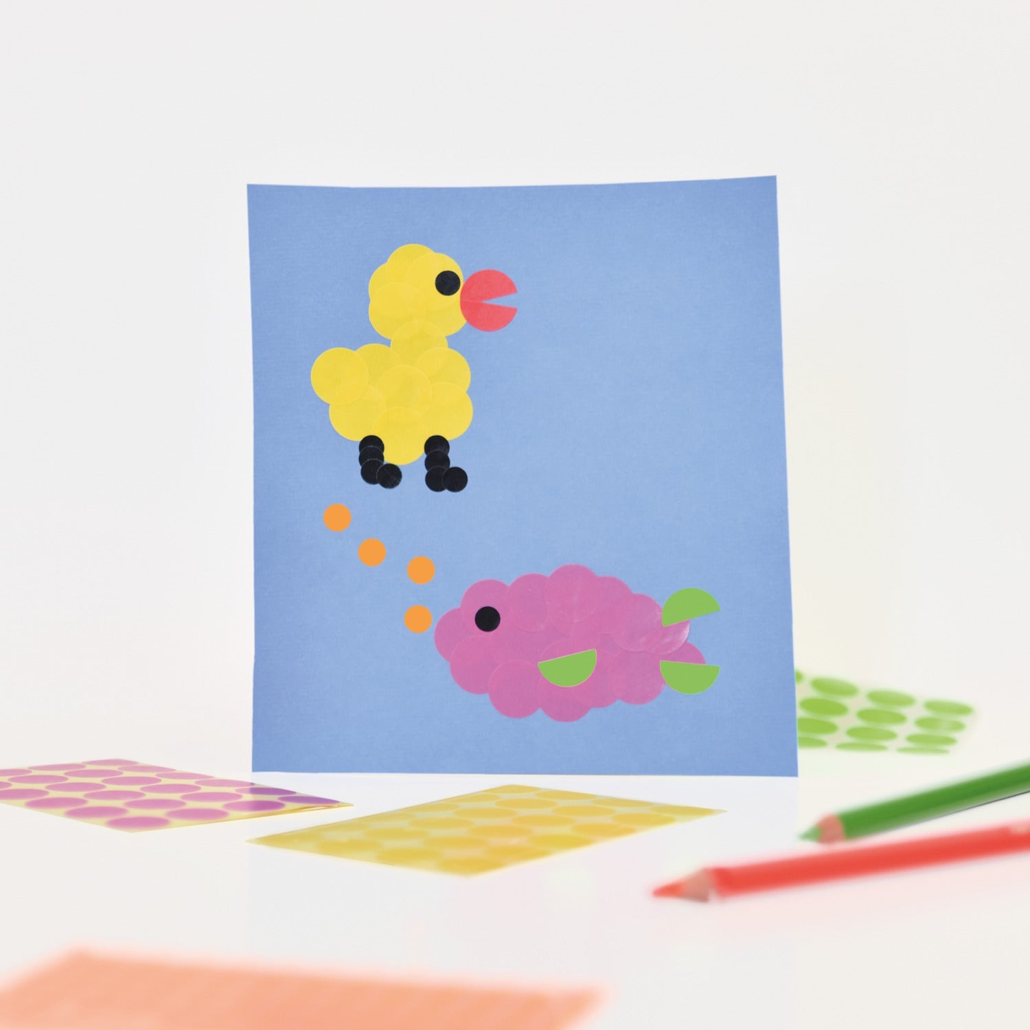 Etikete papirne večbarvne okrogle markirne Avery Zweckform 3089