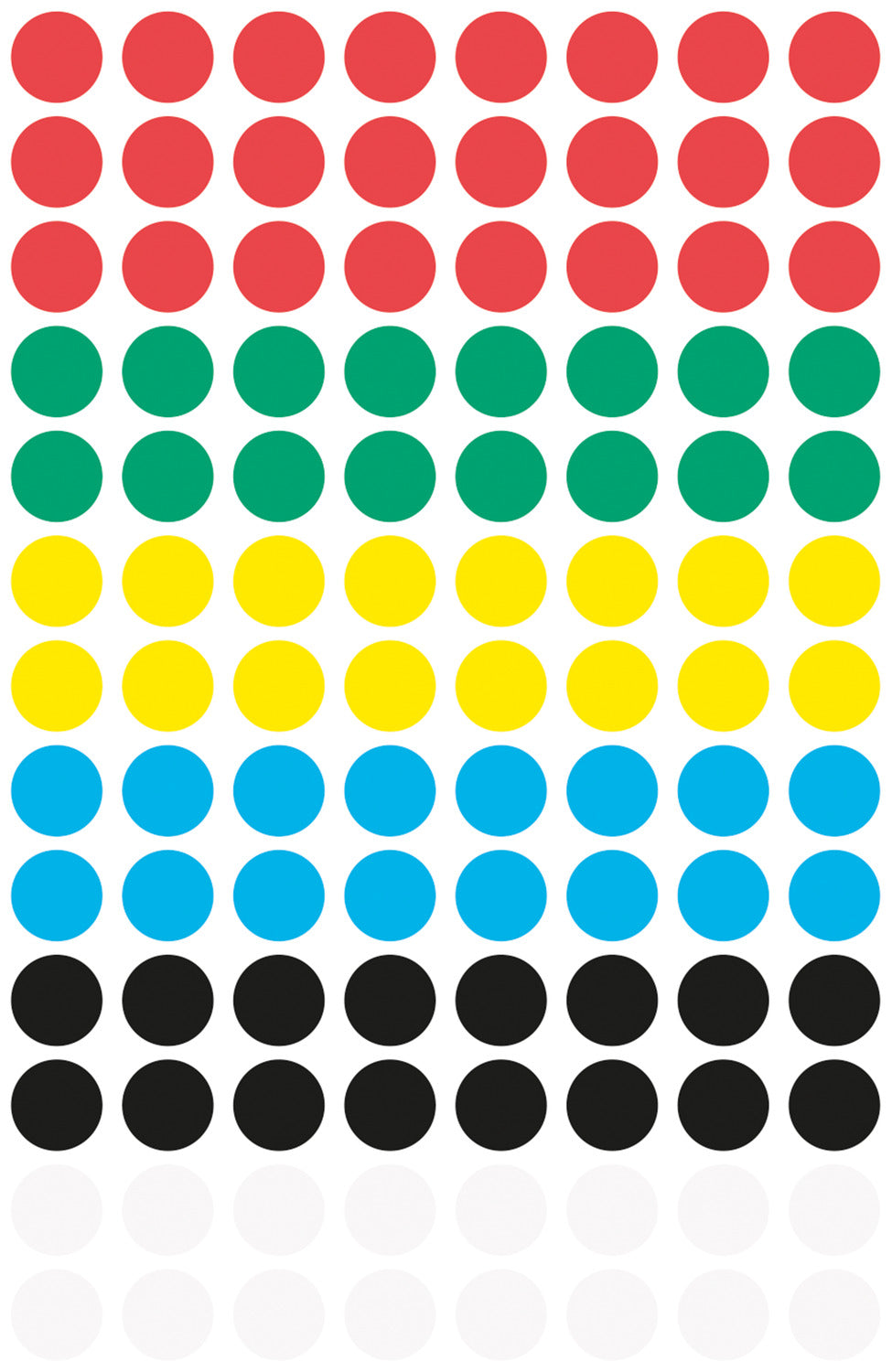 Etikete papirne večbarvne okrogle markirne Avery Zweckform 3089