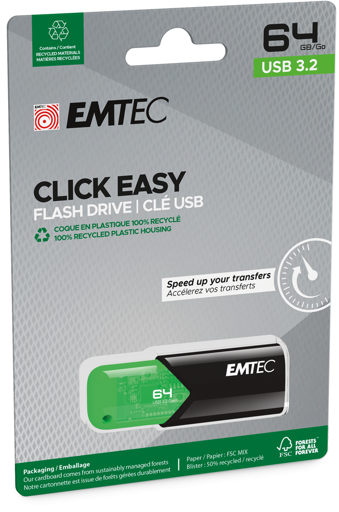 USB ključ EMTECH B110 Click Easy 3.2 16/32/64/128/256 GB