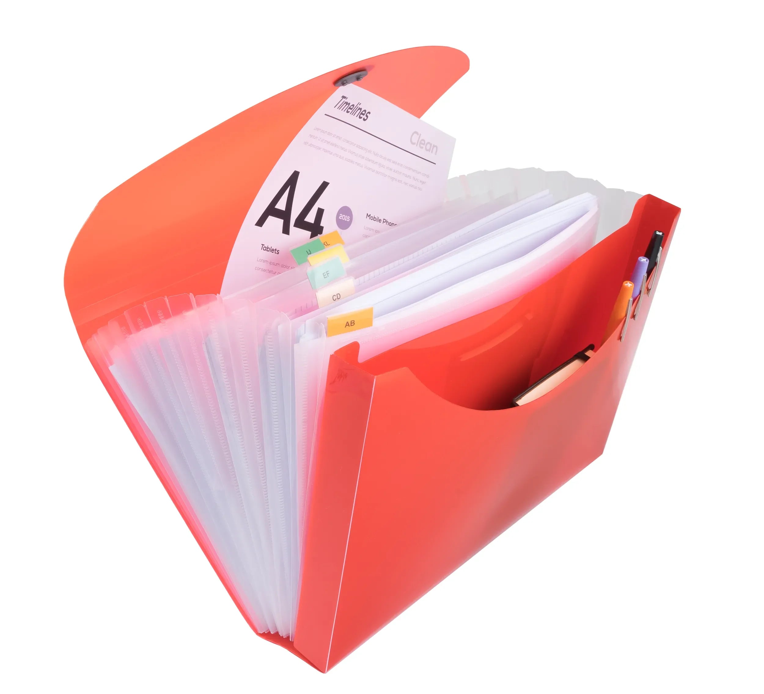 Mapa PP  A4 z elastiko, 13 delna, Exacompta Iderama 58770E, sortirane barve